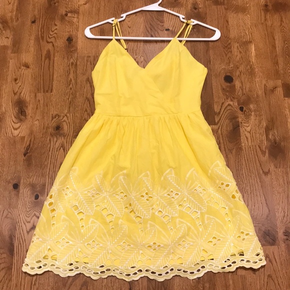 Altar'd State Dresses & Skirts - Altar’d State Yellow Embroidered Mini Dress XS
